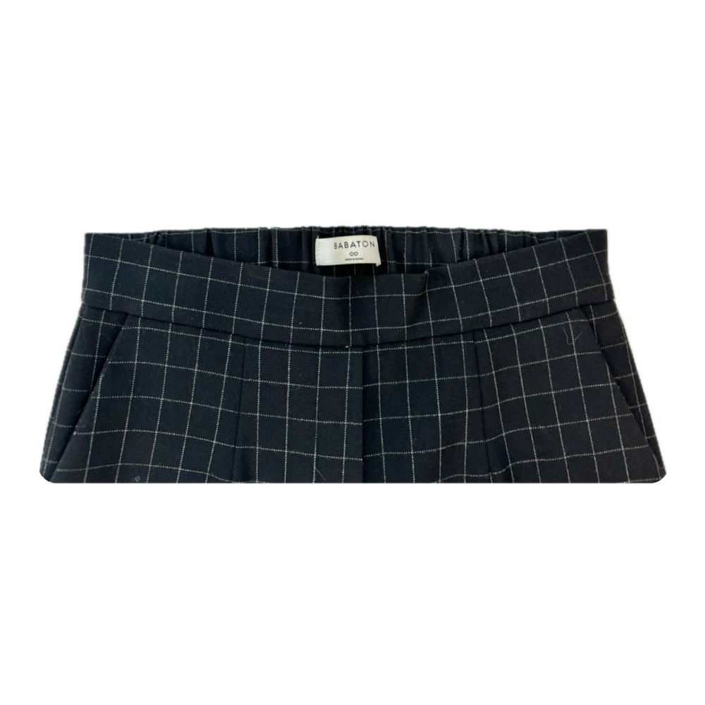 ARITZIA BABATON COHEN PANT IN NAVY PLAID [size 00]